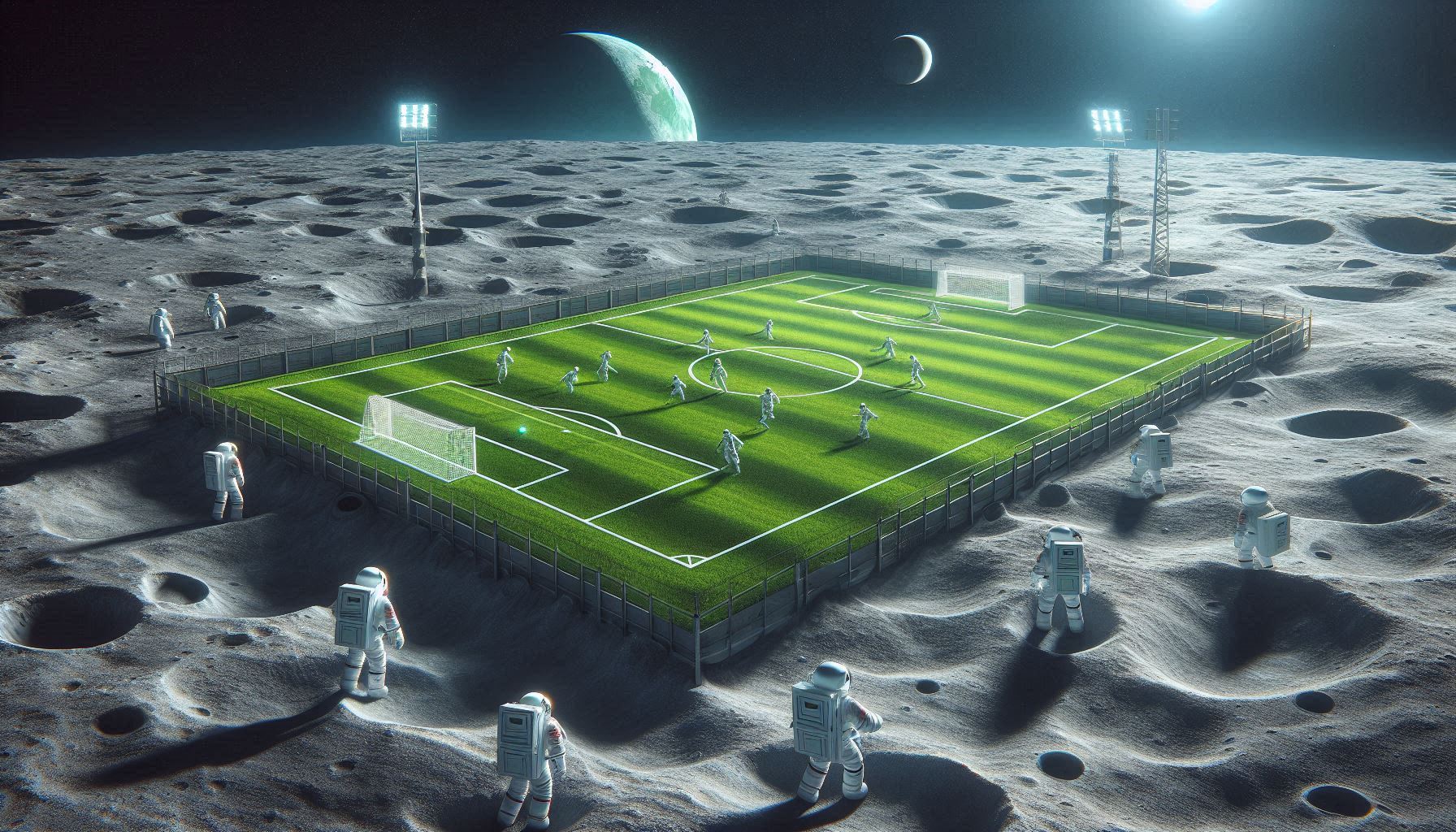 Lunar Soccer Match